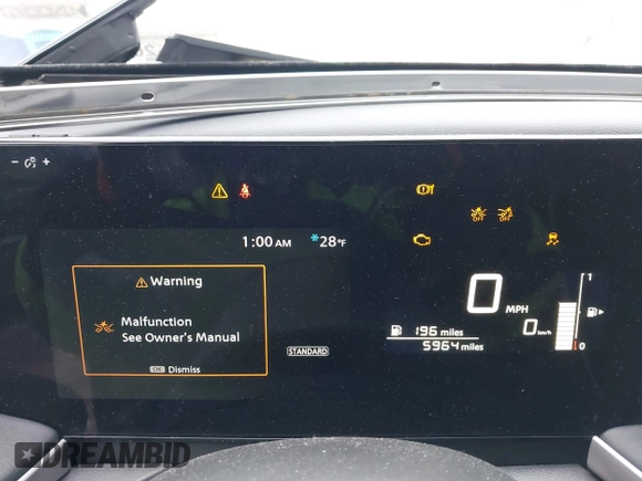 2025 Nissan Kicks S with VIN 3N8AP6BBXSL313200, listed as a IAAI auction lot 41546583 with 5,964 mi miles and . Bid and sale history available at DreamBid. Image 15.