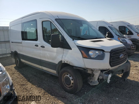 2019 Ford Transit with VIN 1FTYR2CM2KKB66496, listed as a Copart auction lot 87134004 with 190,590 mi miles and Salvage title. Bid and sale history available at DreamBid. Image 4.