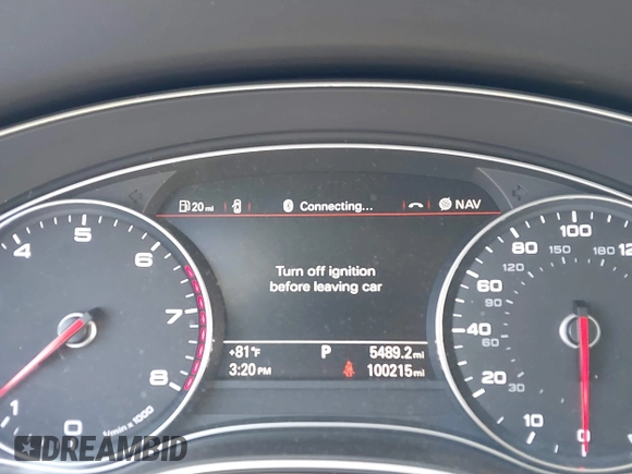 2014 Audi A6 3.0T Prestige with VIN WAUHGAFC9EN028196, listed as a IAAI auction lot 41993806 with 100,215 mi miles. Bid and sale history available at carsss.com. Image 7.