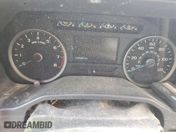 2016 Ford F-150 XLT with VIN 1FTEW1C86GFA28744, listed as a Copart auction lot 55094845 with 23,586 mi miles and Salvage title. Bid and sale history available at DreamBid. Image 9.
