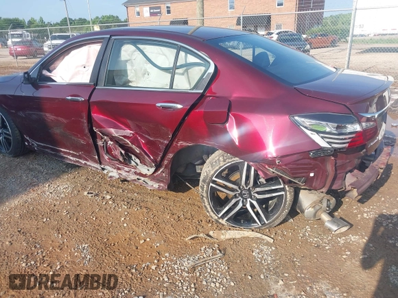 2016 Honda Accord Sport with VIN 1HGCR2F55GA020218, listed as a IAAI auction lot 42427342 with 138,803 mi miles and . Bid and sale history available at DreamBid. Image 6.