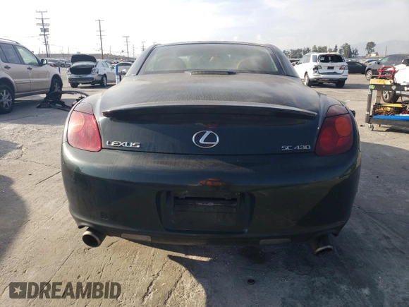2004 Lexus SC 430 with VIN JTHFN48Y440056668, listed as a Copart auction lot 75207874 with 189,786 mi miles and Clean Title. Bid and sale history available at DreamBid. Image 6.
