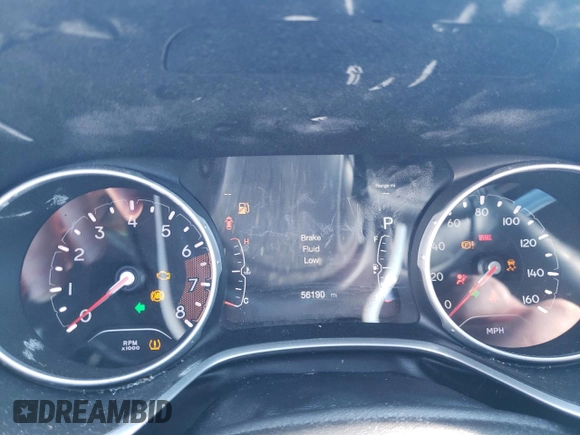 2018 Jeep Compass Latitude with VIN 3C4NJDBB1JT259366, listed as a Copart auction lot 48761085 with 56,190 mi miles and Salvage Title. Bid and sale history available at DreamBid. Image 9.