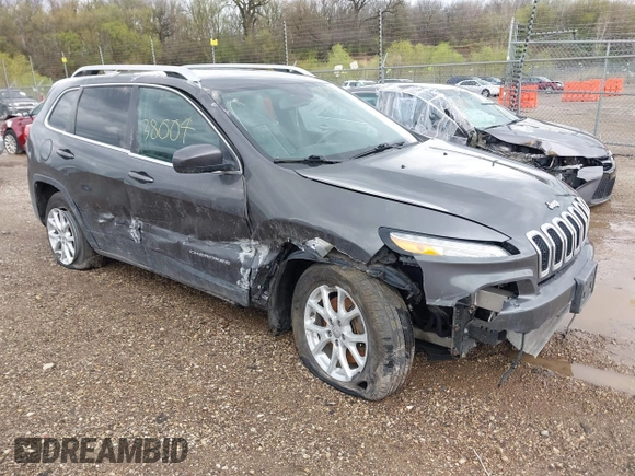 2014 Jeep Cherokee Altitude with VIN 1C4PJMCB2EW181848, listed as a IAAI auction lot 41638004 with 175,813 mi miles. Bid and sale history available at carsss.com. Image 1.
