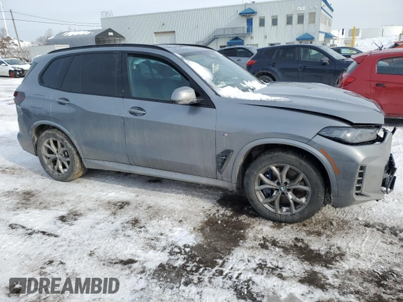 2024 BMW X5 xDrive50e with VIN 5UX43EU04R9W07266, listed as a Copart auction lot 47460445 with 0 mi miles and Salvage Title. Bid and sale history available at carsss.com. Image 4.