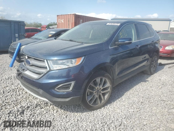 2017 Ford Edge Titanium with VIN 2FMPK4K95HBB21267, listed as a Copart auction lot 51630225 with 144,746 mi miles and Salvage Title. Bid and sale history available at carsss.com. Image 1.
