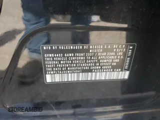 2012 Volkswagen Jetta TDI w/Sunroof z VIN 3VWPL7AJ3CM674941, wystawiony jako Copart lot #60081615 z przebiegiem 207 744 mil mil oraz Szkoda całkowita • Salvage title. Historia ofert i sprzedaży dostępna na DreamBid. Obrazek 12.