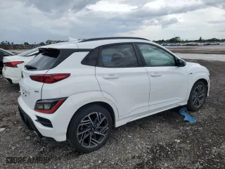 2022 Hyundai Kona N Line with VIN KM8K33A3XNU802061, listed as a Copart auction lot 52388735 with 58,892 mi miles and Salvage Title. Bid and sale history available at carsss.com. Image 3.