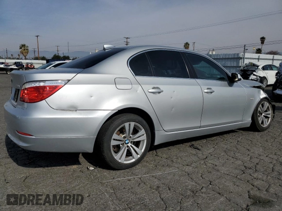 2010 BMW 5 Series 528i with VIN WBANU5C52AC363816, listed as a Copart auction lot 43648965 with Not Provided miles and Salvage Title. Bid and sale history available at carsss.com. Image 3.