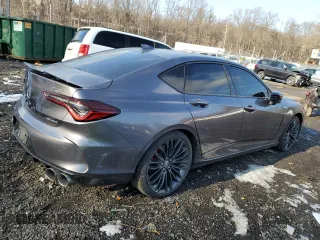2021 Acura TLX Type S with VIN 19UUB7F04MA001598, listed as a Copart auction lot 41467135 with 54,187 mi miles and Salvage Title. Bid and sale history available at carsss.com. Image 3.