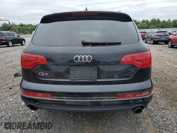 2013 Audi Q7 Premium Plus with VIN WA1LGAFE3DD016266, listed as a Copart auction lot 62180935 with 180,937 mi miles and Clean title. Bid and sale history available at DreamBid. Image 6.