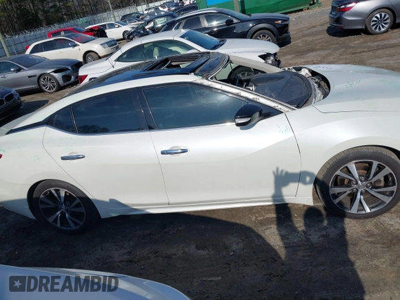2017 Nissan Maxima SV with VIN 1N4AA6AP1HC398481, listed as a IAAI auction lot 41474785 with 191,267 mi miles. Bid and sale history available at carsss.com. Image 13.