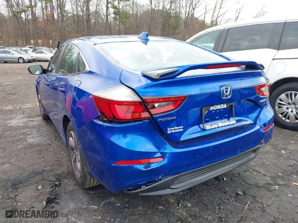 2019 Honda Insight EX with VIN 19XZE4F54KE025545, listed as a IAAI auction lot 41506580 with 19,884 mi miles. Bid and sale history available at carsss.com. Image 6.