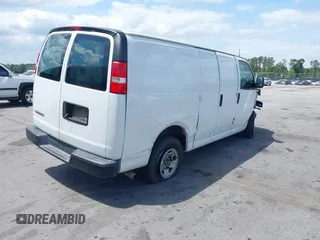 2019 Chevrolet Express Cargo Van with VIN 1GCWGAFP7K1370861, listed as a IAAI auction lot 41929550 with 148,539 mi miles. Bid and sale history available at carsss.com. Image 4.