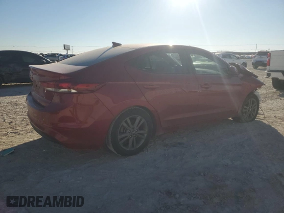 2018 Hyundai Elantra SEL with VIN 5NPD84LF4JH250198, listed as a Copart auction lot 41873635 with 68,531 mi miles and Salvage Title. Bid and sale history available at carsss.com. Image 3.