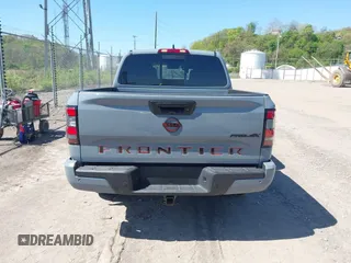 2024 Nissan Frontier SV with VIN 1N6ED1EK8RN668698, listed as a IAAI auction lot 42096224 with 5,295 mi miles and . Bid and sale history available at DreamBid. Image 16.