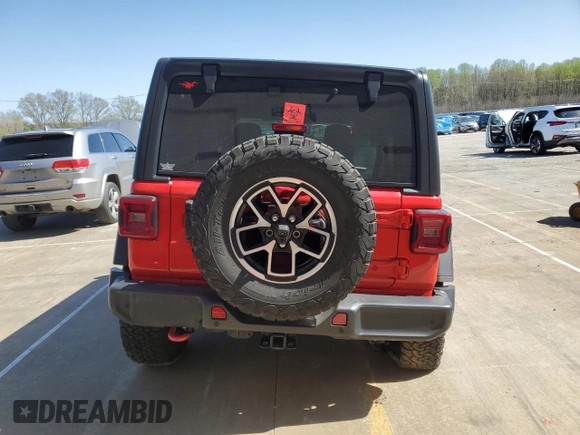 2024 Jeep Wrangler Rubicon z VIN 1C4PJXFG8RW264800, wystawiony jako Copart lot #51632235 z przebiegiem 36 246 mil mil oraz Szkoda całkowita • Salvage title. Historia ofert i sprzedaży dostępna na DreamBid. Obrazek 6.