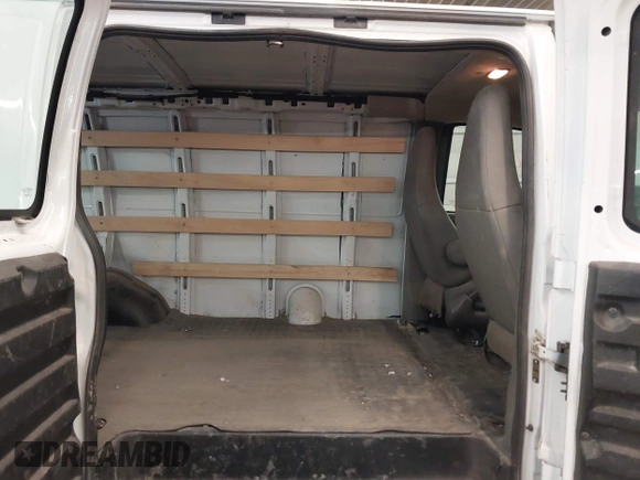 2019 Chevrolet Express Cargo with VIN 1GCWGAFG5K1321545, listed as a IAAI auction lot 41554480 with 43,749 mi miles and . Bid and sale history available at DreamBid. Image 8.