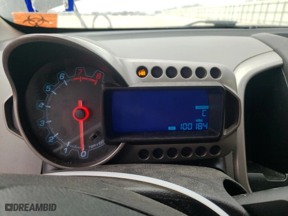 2016 Chevrolet Sonic LS with VIN 1G1JA5SH9G4163646, listed as a Copart auction lot 88910785 with 100,184 mi miles and Salvage Title. Bid and sale history available at carsss.com. Image 9.