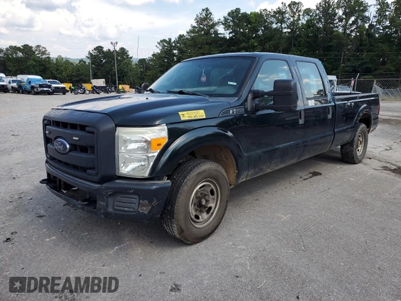 2014 Ford F-250 XL with VIN 1FT7W2A6XEEB36013, listed as a Copart auction lot 62713075 with 245,865 mi miles and Salvage title. Bid and sale history available at DreamBid. Image 1.