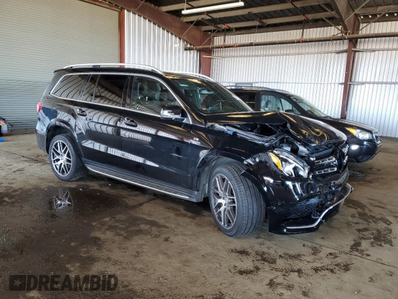 2017 Mercedes-Benz GLS 63 AMG with VIN 4JGDF7FE9HA742782, listed as a Copart auction lot 46303765 with 41,198 mi miles and Salvage title. Bid and sale history available at DreamBid. Image 4.