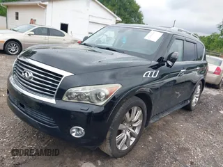 2013 Infiniti QX56 with VIN JN8AZ2NF7D9530166, listed as a IAAI auction lot 42360609 with 214,484 mi miles and . Bid and sale history available at DreamBid. Image 19.