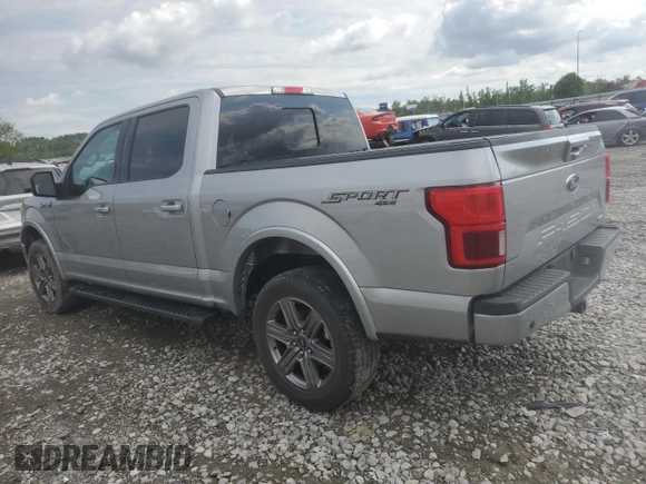 2020 Ford F-150 XL with VIN 1FTEW1E49LKE72101, listed as a Copart auction lot 55880205 with 32,496 mi miles and Salvage title. Bid and sale history available at DreamBid. Image 2.