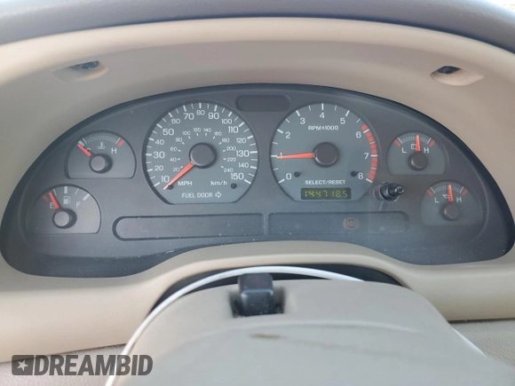 2003 Ford Mustang GT Deluxe with VIN 1FAFP42X13F320605, listed as a Copart auction lot 65006765 with 144,718 mi miles and Clean title. Bid and sale history available at DreamBid. Image 9.