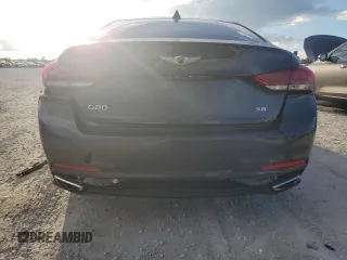 2017 Genesis G80 3.8L with VIN KMHGN4JE5HU199709, listed as a Copart auction lot 73598944 with 0 mi miles and Salvage Title. Bid and sale history available at carsss.com. Image 6.