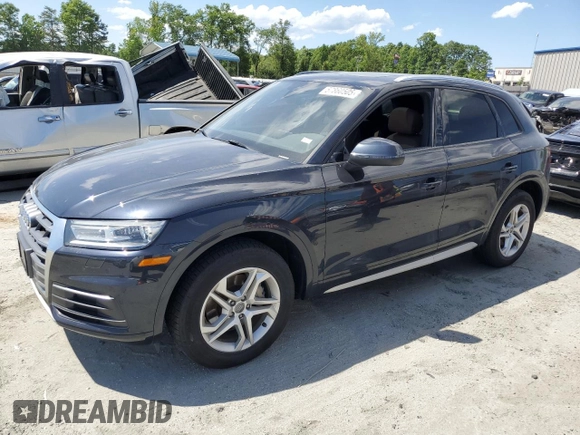 2018 Audi Q5 Premium with VIN WA1ANAFY3J2044356, listed as a Copart auction lot 57860505 with 100,341 mi miles and Salvage title. Bid and sale history available at DreamBid. Image 1.