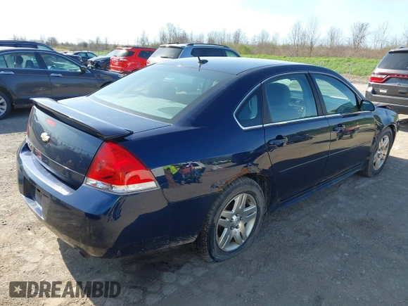 2012 Chevrolet Impala LT Retail with VIN 2G1WB5E33C1249625, listed as a IAAI auction lot 42132833 with 168,931 mi miles and . Bid and sale history available at DreamBid. Image 4.