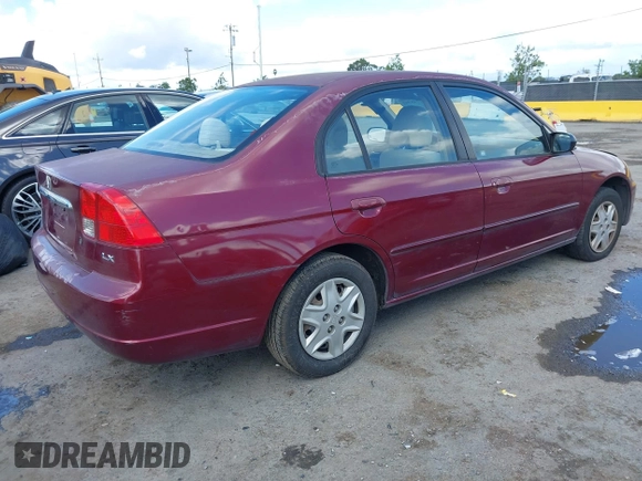 2003 Honda Civic LX z VIN 2HGES16573H527575, wystawiony jako IAAI lot #42248342 z przebiegiem 101 242 mil mil oraz . Historia ofert i sprzedaży dostępna na DreamBid. Obrazek 4.
