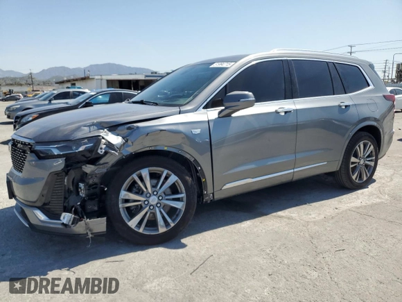 2021 Cadillac XT6 Premium Luxury with VIN 1GYKPCRS9MZ219271, listed as a Copart auction lot 51994715 with 44,616 mi miles and Salvage title. Bid and sale history available at DreamBid. Image 1.