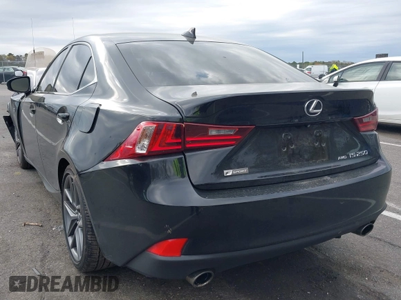 2015 Lexus IS 250 with VIN JTHCF1D21F5027232, listed as a IAAI auction lot 42072559 with 79,903 mi miles and . Bid and sale history available at DreamBid. Image 3.