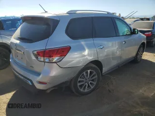 2016 Nissan Pathfinder S with VIN 5N1AR2MM5GC636985, listed as a Copart auction lot 74750644 with 124,108 mi miles and Salvage Title. Bid and sale history available at carsss.com. Image 3.