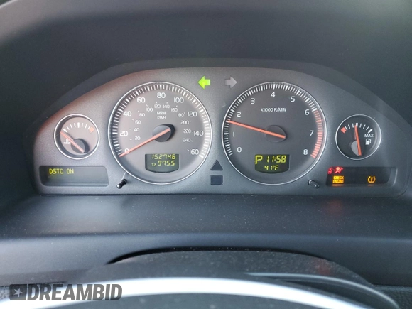 2007 Volvo S60 2.5L Turbo with VIN YV1RH592572620725, listed as a Copart auction lot 85042364 with 152,746 mi miles and Salvage Title. Bid and sale history available at carsss.com. Image 9.