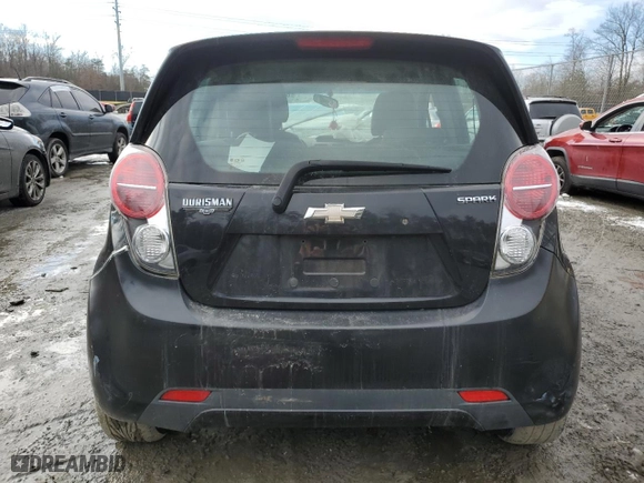 2014 Chevrolet Spark LS with VIN KL8CB6S92EC491899, listed as a Copart auction lot 89258855 with 49,872 mi miles and Salvage Title. Bid and sale history available at carsss.com. Image 6.