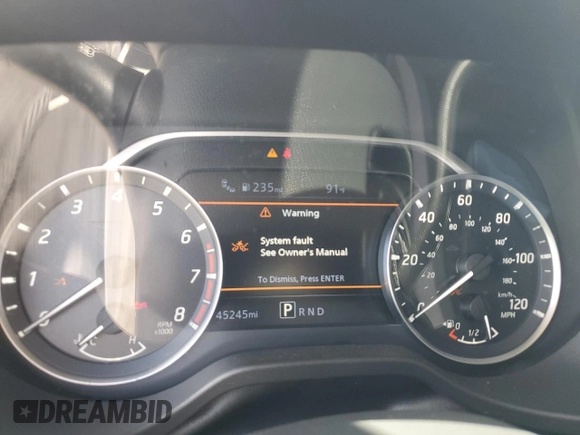 2021 Nissan Titan SV with VIN 1N6AA1FB4MN519784, listed as a Copart auction lot 74893744 with 45,245 mi miles and Salvage title. Bid and sale history available at DreamBid. Image 9.