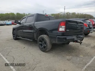 2019 Ram 1500 Big Horn/Lone Star with VIN 1C6SRFFT5KN731765, listed as a Copart auction lot 51946135 with 95,644 mi miles and Salvage Title. Bid and sale history available at carsss.com. Image 2.