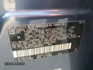 2013 Toyota RAV4 Limited with VIN 2T3DFREV1DW090009, listed as a Copart auction lot 47196775 with 157,804 mi miles and Salvage Title. Bid and sale history available at carsss.com. Image 16.