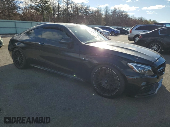 2017 Mercedes-Benz C 63 S AMG with VIN WDDWJ8HB9HF482199, listed as a Copart auction lot 80140554 with 36,010 mi miles and Salvage Title. Bid and sale history available at carsss.com. Image 4.