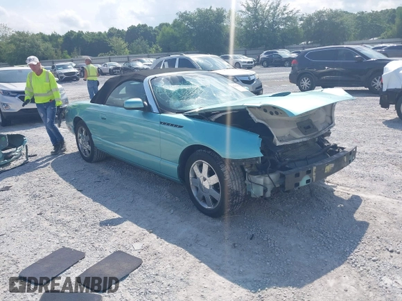 2003 Ford Thunderbird Deluxe z VIN 1FAHP60A33Y110451, wystawiony jako IAAI lot #42133863 z przebiegiem Nie podano mil oraz . Historia ofert i sprzedaży dostępna na DreamBid. Obrazek 1.