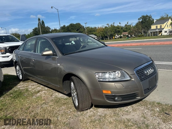 2007 Audi A6 3.2L with VIN WAUDH74F27N110463, listed as a Copart auction lot 80316034 with 220,651 mi miles and Clean Title. Bid and sale history available at carsss.com. Image 1.