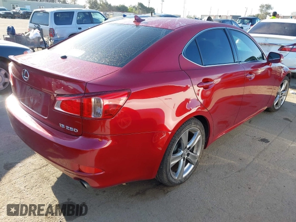 2012 Lexus IS 250 z VIN JTHBF5C24C5184608, wystawiony jako IAAI lot #41947108 z przebiegiem 223 021 mil mil oraz . Historia ofert i sprzedaży dostępna na DreamBid. Obrazek 4.