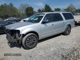 2015 Lincoln Navigator z VIN 5LMJJ3HT1FEJ01375, wystawiony jako Copart lot #52506105 z przebiegiem 176 759 mil mil oraz Szkoda całkowita • Salvage title. Historia ofert i sprzedaży dostępna na DreamBid. Obrazek 1.