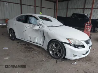 2010 Lexus IS 250 with VIN JTHBF5C29A5109481, listed as a IAAI auction lot 41293525 with 142,242 mi miles. Bid and sale history available at carsss.com. Image 1.