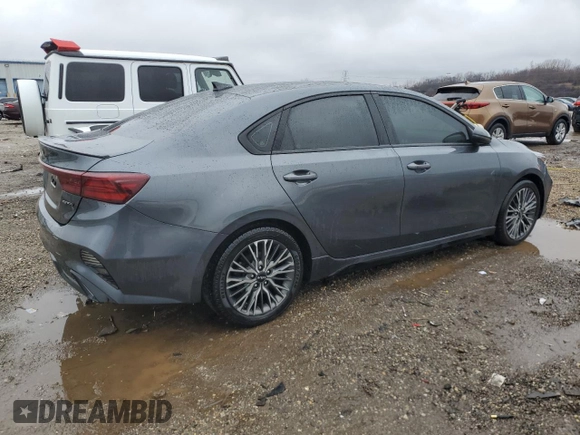 2022 Kia Forte GT-Line with VIN 3KPF54AD6NE439819, listed as a Copart auction lot 48334985 with 64,393 mi miles and Salvage Title. Bid and sale history available at carsss.com. Image 3.