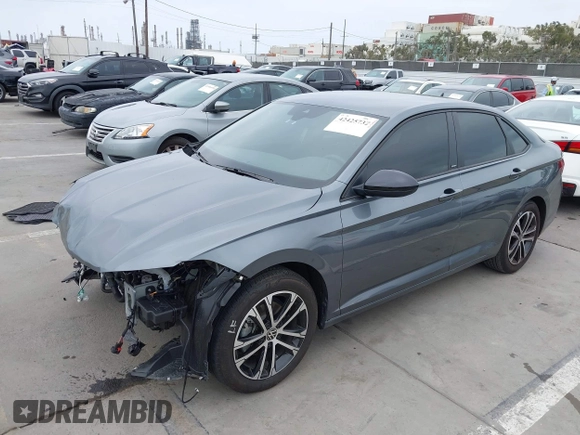 2024 Volkswagen Jetta Sport with VIN 3VWBM7BU6RM034053, listed as a IAAI auction lot 42425732 with 12,254 mi miles and . Bid and sale history available at DreamBid. Image 2.