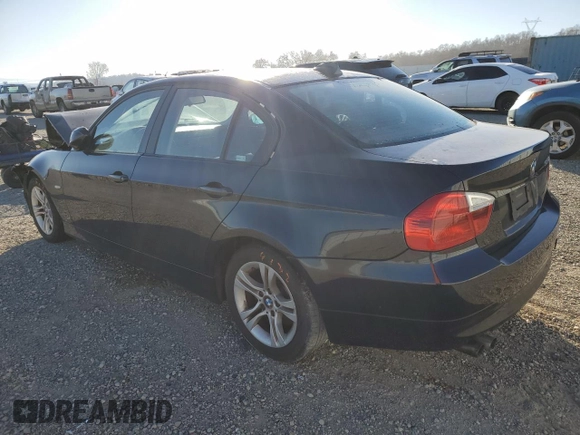 2008 BMW 3 Series 328i with VIN WBAVA37578NL54356, listed as a Copart auction lot 42912145 with 153,166 mi miles and Salvage Title. Bid and sale history available at DreamBid. Image 2.