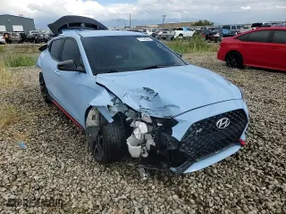 2022 Hyundai Veloster N with VIN KMHT36AH5NU012801, listed as a Copart auction lot 71395064 with 20,133 mi miles and Salvage Title. Bid and sale history available at carsss.com. Image 10.